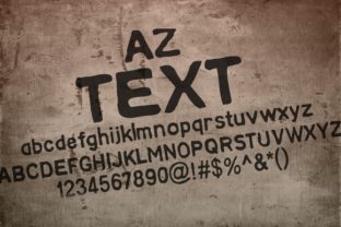 AZ Text: The Playful Typeface for Handmade Shop Labels and Digital Downloads
