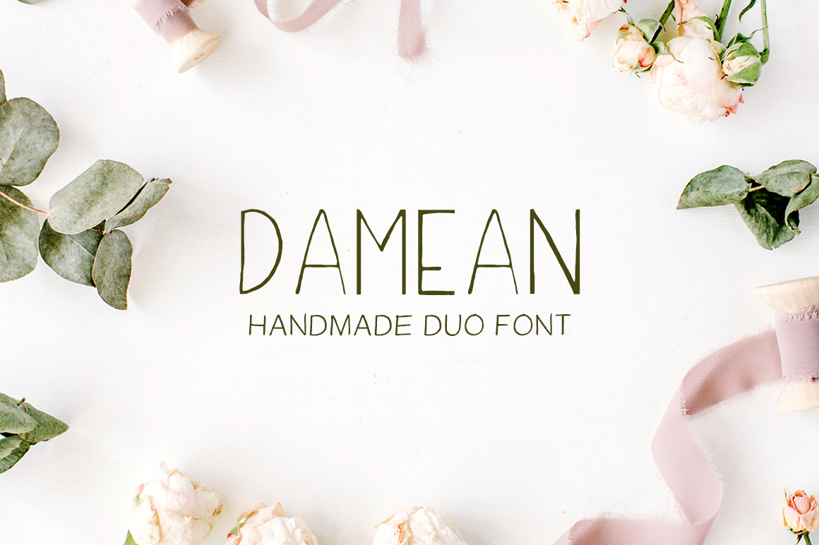 Damean Handmade Duo: A Warm Sans Serif Typeface for Modern Brands