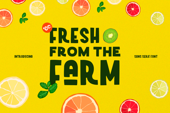 Fresh from the Farm: A Playful Typeface for Authentic Brand Identity