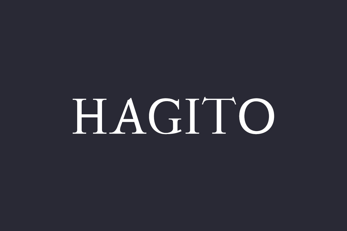 Hagito: A Warm Serif Typeface for Modern Web Design