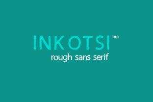 Inkotsi Typeface: A Rough Sans Serif for Bold Digital Brands