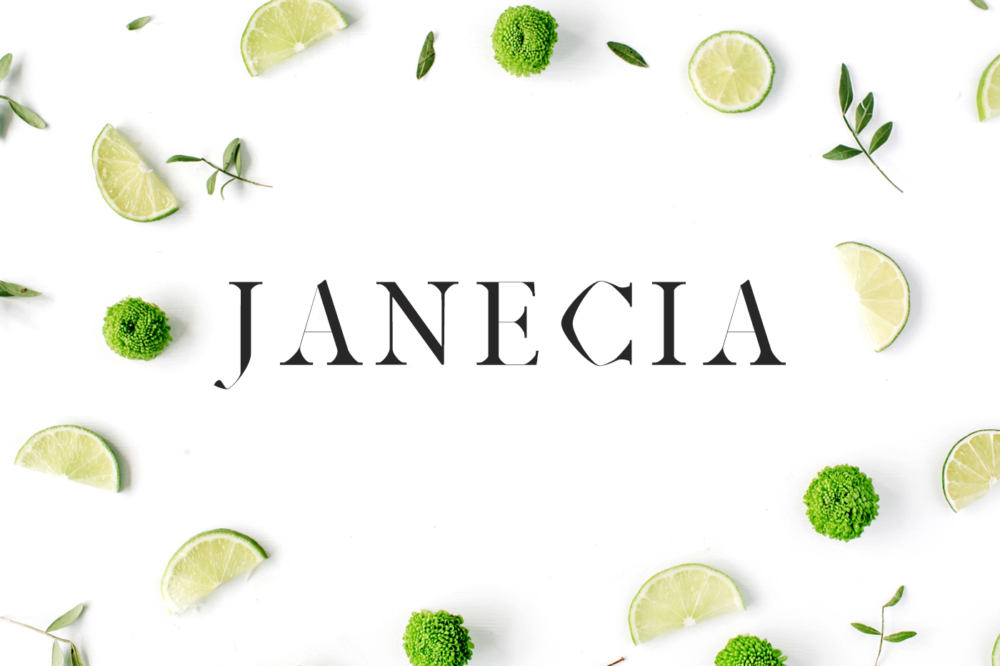 Janecia Typeface: Elevate Digital Branding with Classic Serif Appeal