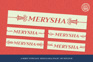 Merysha: A Timeless Serif Typeface for Handmade Branding