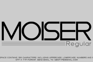 Moiser: A Clean Sans Serif Font for Handmade Labels and Printables