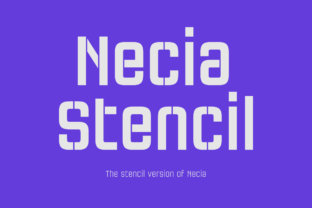 Necia Stencil Family Typeface Review for Makers