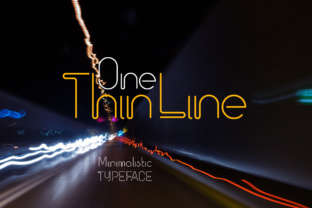 One Thin Line: A Minimalist Typeface for Editorial Design