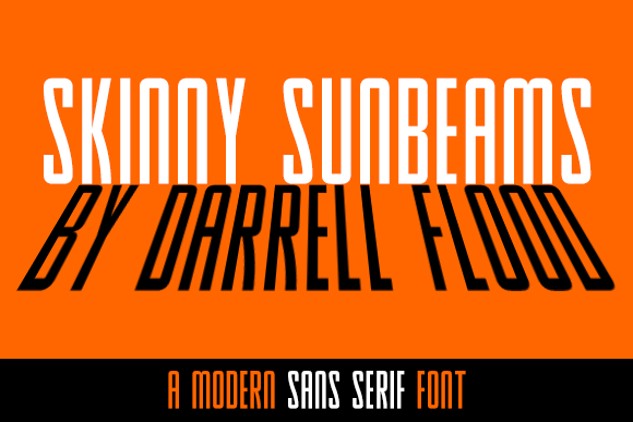 Skinny Sunbeams: A Minimalist Sans Serif for Bold Brand Identity