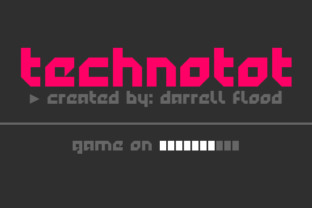 Technotot: A Minimalist Typeface for Futuristic Editorial Design