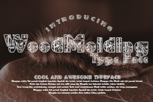 WoodMolding: A Creative Font for Authentic Small Business Branding